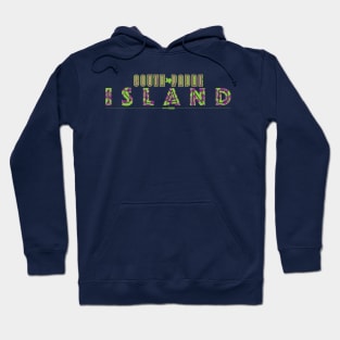 South Padre Island Inspired Design in Green and Purple Hoodie